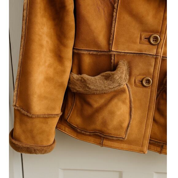 Vintage Oscar Leopold Sheepskin Shearling Jacket - Picture 4 of 8